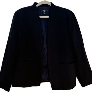 J Crew Collarless Blazer in 365 Stretch